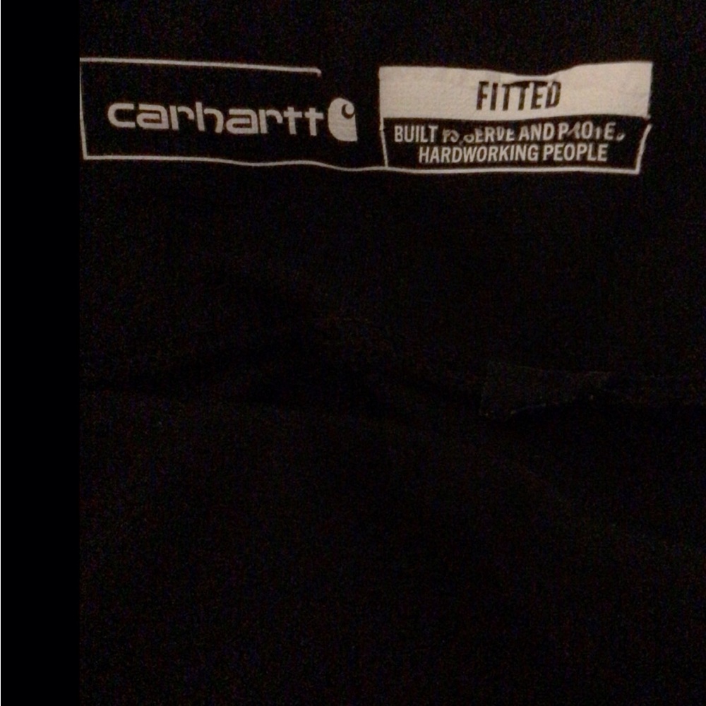 EUC....Women's CarHartt Fitted Black Pants. - Picture 6 of 6